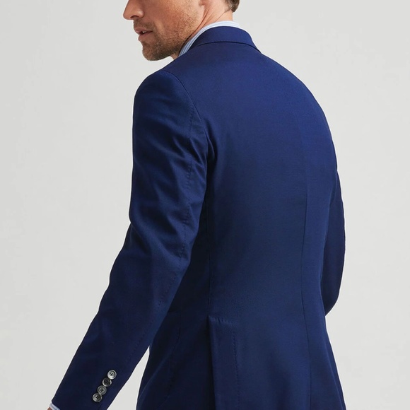 Peter Millar Excursionist Flex Blazer – Size 44R – Navy Wool-Silk Blend - Picture 2 of 9